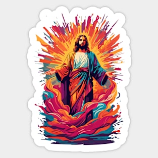 Jesus Abstract Sticker